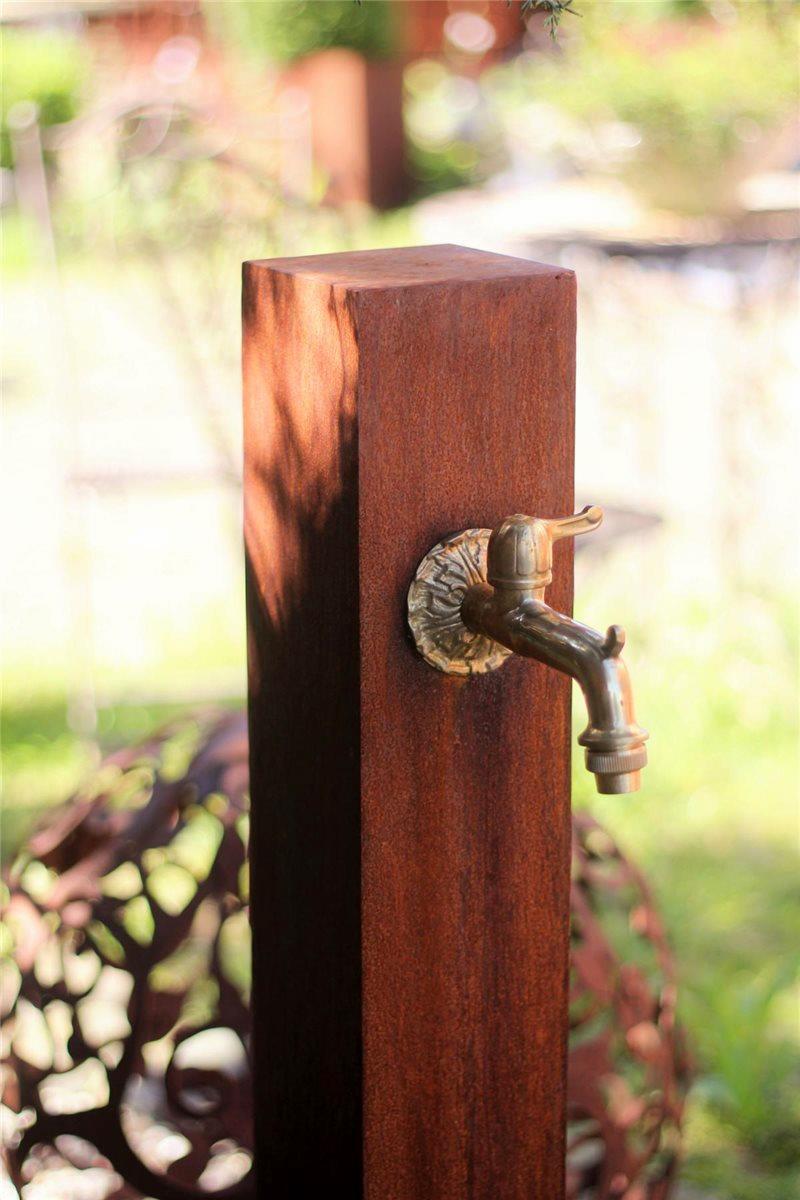 Zapfstelle Cordon 100 Original inkl. Wasserhahn Cortenstahl Zapfsäule